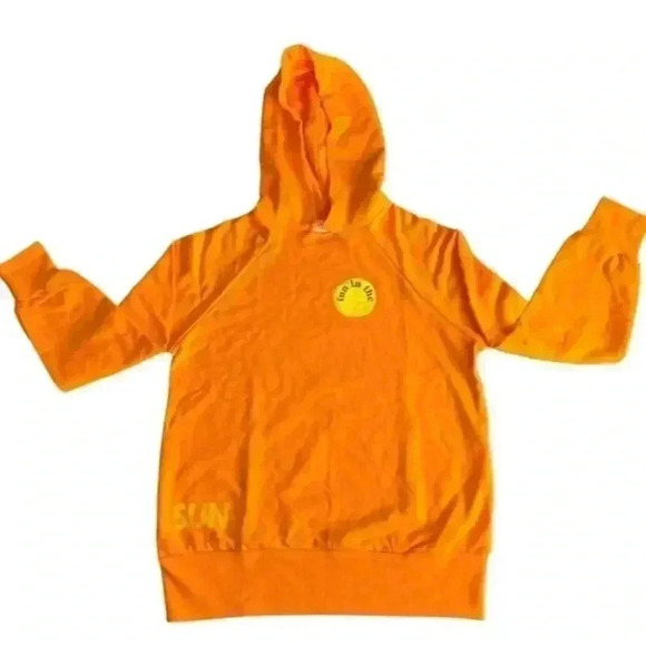 Warm Fun, Fun in the Sun Boyfriend Sweatshirt in Orange. Size Small. NWT! - Picture 1 of 15